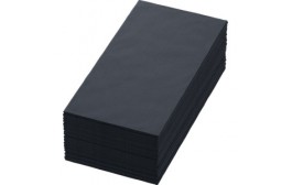 Bio Dunisoft Napkins 1/8 Bookfolded Black