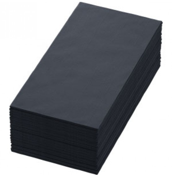 Bio Dunisoft Napkins 1/8 Bookfolded Black