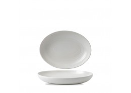 Evo Pearl Deep Oval Plate