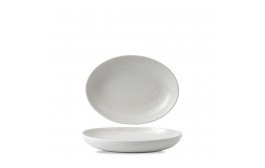 Evo Pearl Deep Oval Plate
