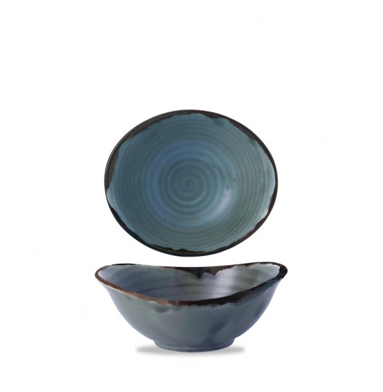 Harvest Blue Deep Bowl