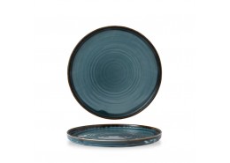 Harvest Blue Walled Plate