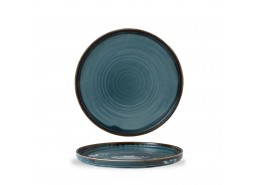 Harvest Blue Walled Plate