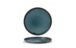 Harvest Blue Walled Plate