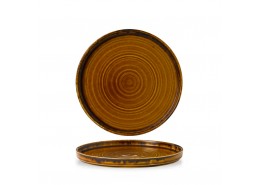Harvest Brown Walled Plate