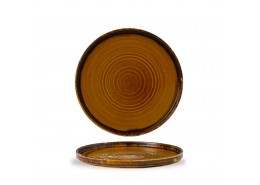 Harvest Brown Walled Plate