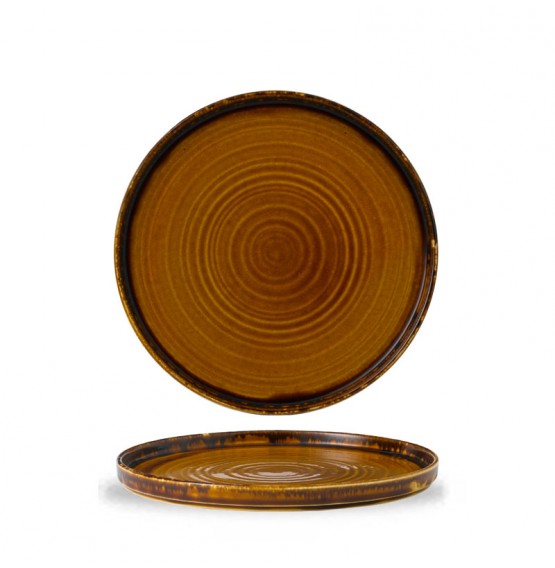 Harvest Brown Walled Plate