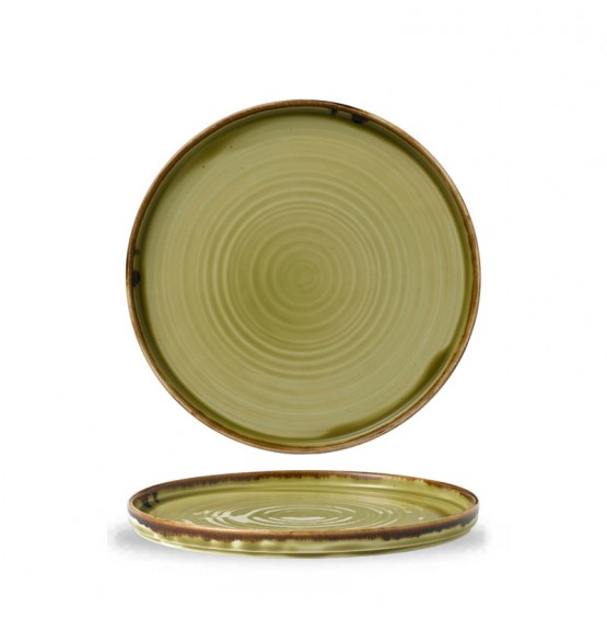 Harvest Green Walled Plate
