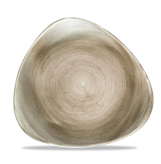 Patina Antique Taupe Triangle Plate
