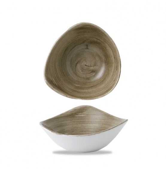 Patina Antique Taupe Triangle Bowl