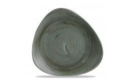 Patina Burnished Green Triangle Plate