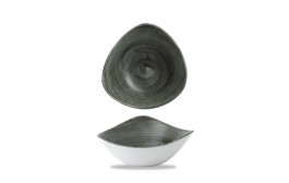Patina Burnished Green Triangle Bowl