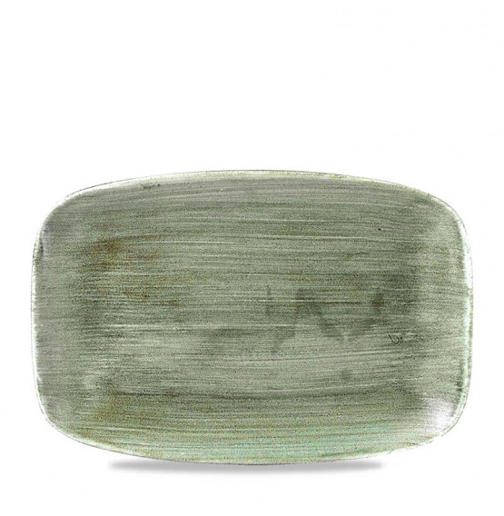 Patina Burnished Green Chefs' Oblong Plate No 9
