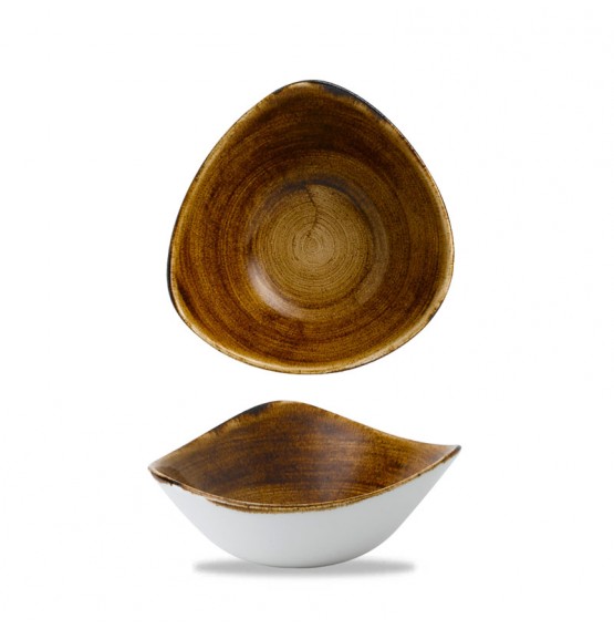 Patina Vintage Copper Triangle Bowl