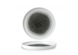 Raku Quartz Black Chefs' Walled Plate
