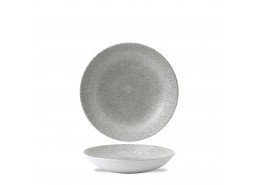 Raku Jasper Grey Coupe Bowl