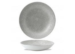 Raku Jasper Grey Coupe Bowl