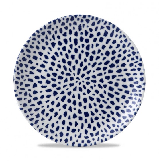 Terrazzo Blue Coupe Plate