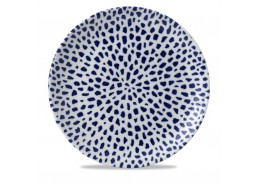 Terrazzo Blue Coupe Plate