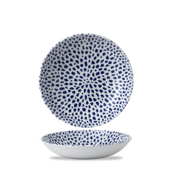 Terrazzo Blue Coupe Bowl