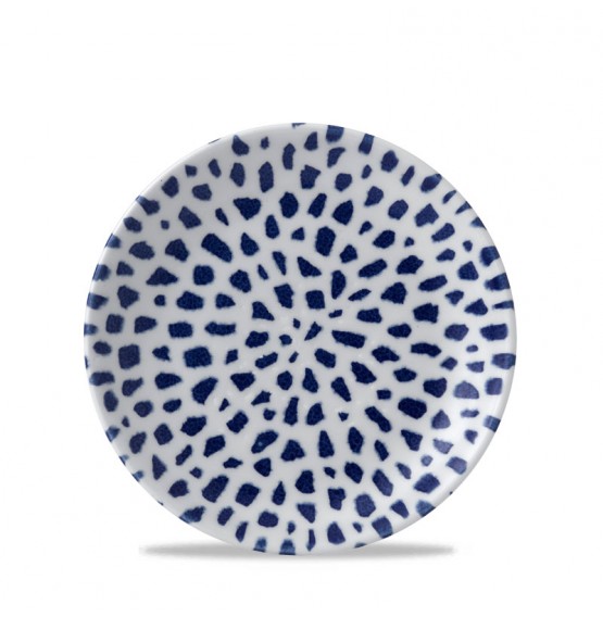 Terrazzo Blue Coupe Plate
