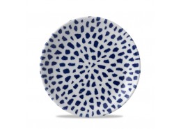 Terrazzo Blue Coupe Plate