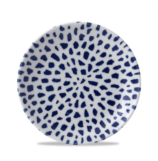 Terrazzo Blue Coupe Plate