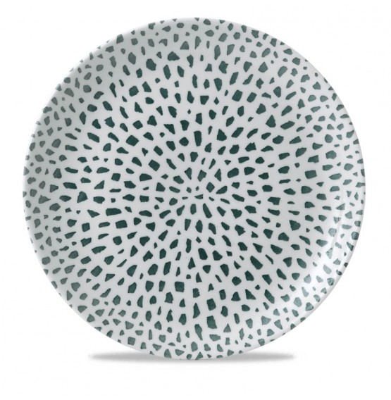 Terrazzo Green Coupe Plate