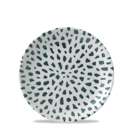 Terrazzo Green Coupe Plate