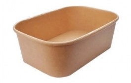 Rectangular Kraft Bowl 750ml