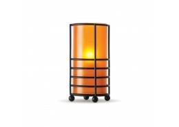 Hula Frosted Amber Candle Holder