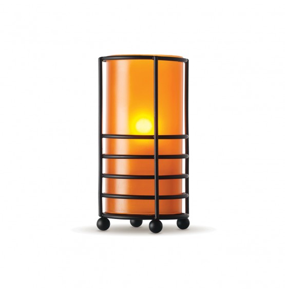 Hula Frosted Amber Candle Holder