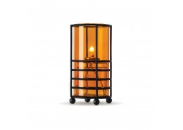 Hula Clear Amber Candle Holder