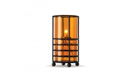 Hula Clear Amber Candle Holder