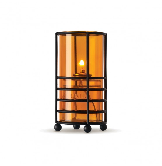Hula Clear Amber Candle Holder