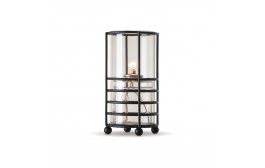 Hula Clear Grey Candle Holder