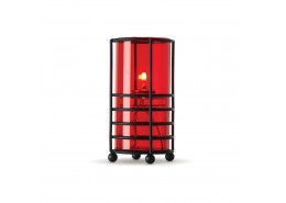 Hula Clear Red Candle Holder