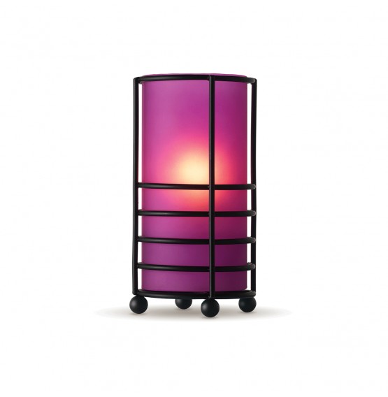 Hula Frosted Violet Candle Holder
