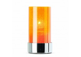 Crystal Amber Candle Holder