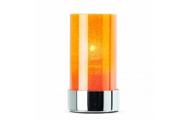 Crystal Amber Candle Holder