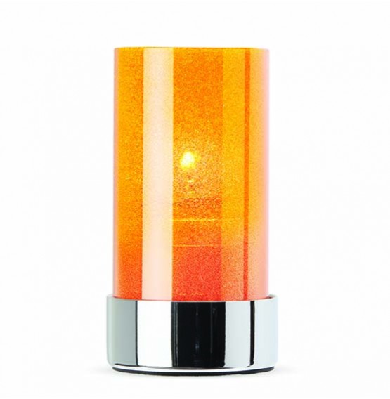 Crystal Amber Candle Holder