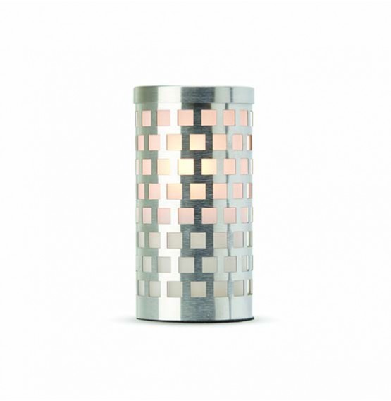 Mosaic White Candle Holder