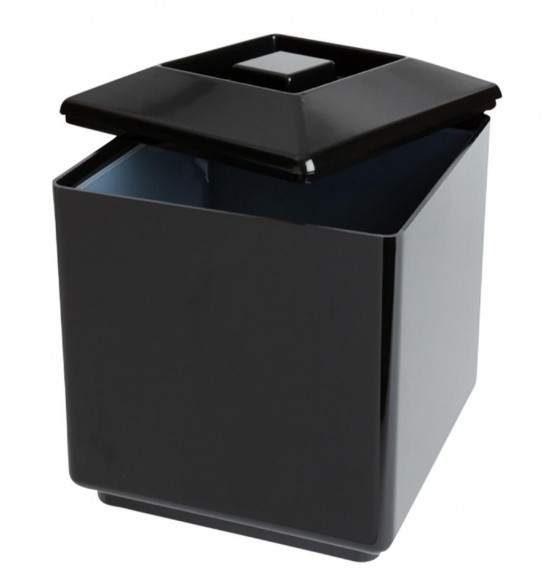 Insulated Square Ice Bucket Black 6Ltr
