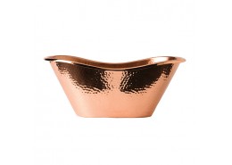Solid Copper Hammered Bath Tub