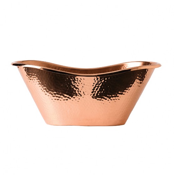 Solid Copper Hammered Bath Tub