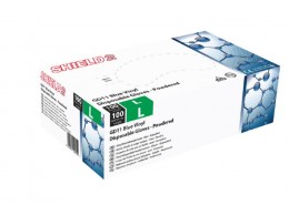 Blue Powdered Vinyl Disposable Gloves