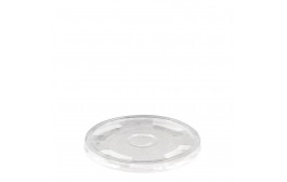 PLA Flat Lid with Straw Slot