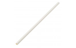 Solid White Paper Straw