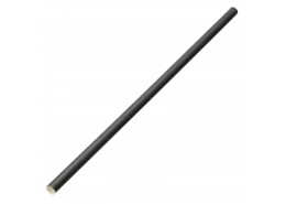 Solid Black Paper Straw