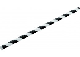 Black Striped Paper Straw (Box 250)